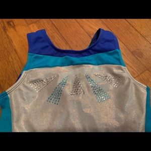 Girls GK gymnastics leotard. Size youth medium.